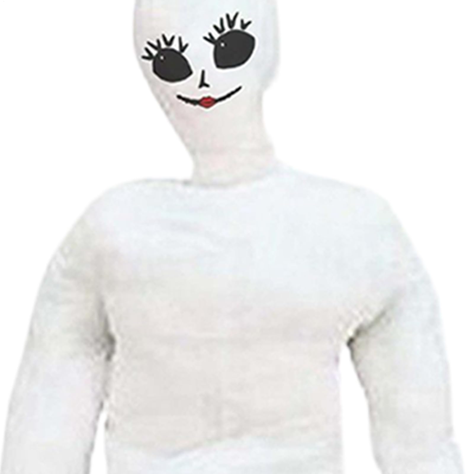 Bambola raccapricciante per Halloween, statuetta umana gonfiabile con pose raccapriccianti, accessorio macabro per gioco di ruolo per uso in eventi horror, case incantate, spettacoli e carnevali