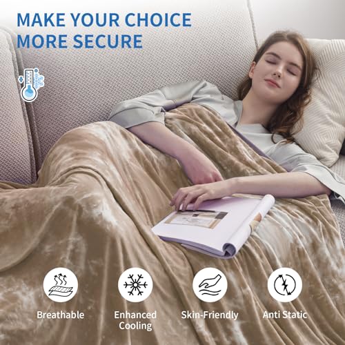 Image of Guohaoi Cooling Blanket for Hot Sleepers and Night Sweats 50 inchx70 inch Twin Size