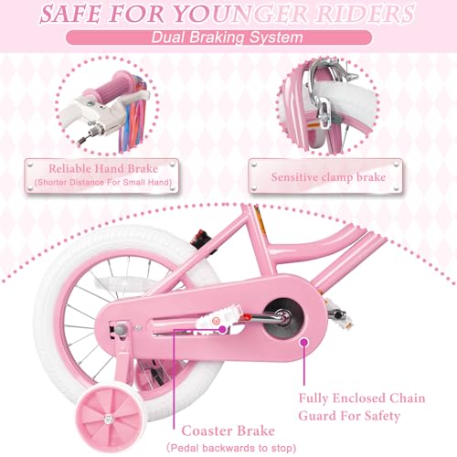Image of Glaf Toddler Girls Bike for Age 2-12 Years Old