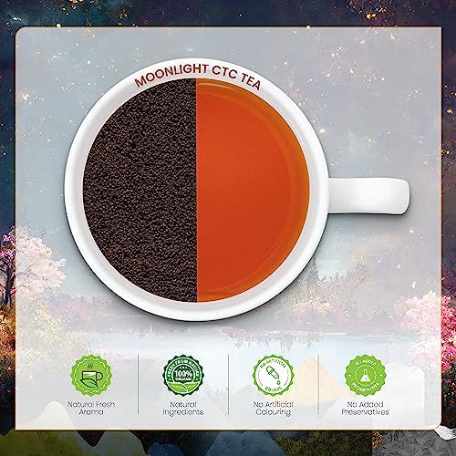 Image of DABRI Moonlight CTC Tea 300 gm|Pack of 3 x 100 gms Each Pouch|Rare handpicked tea from Majherdabri Tea Estate |Pure Natural |Delicate Floral Notes |Limited Edition Chai Patti |Rich in Antioxidants