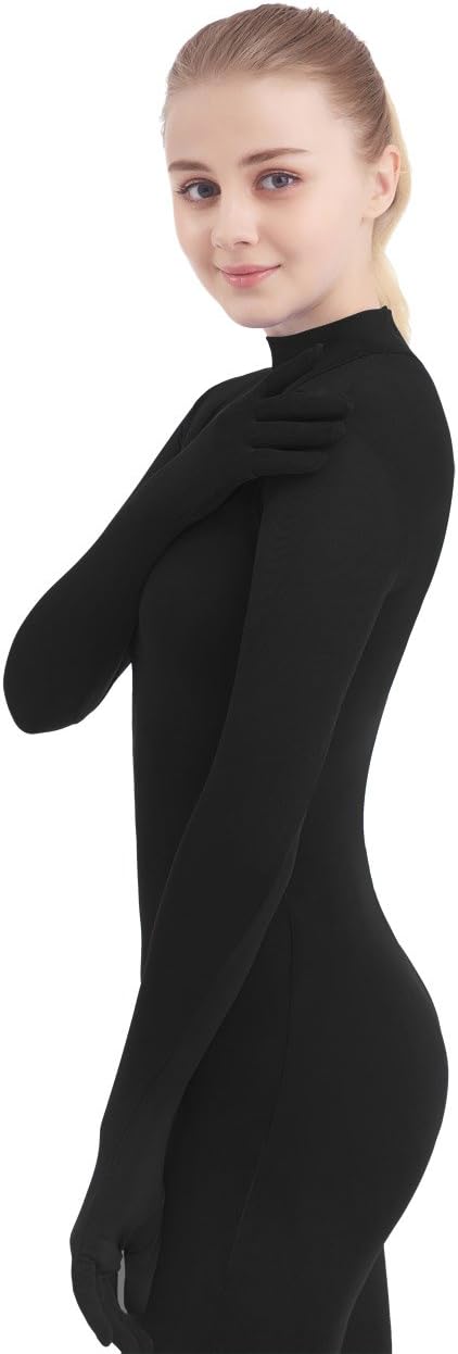 SUPRNOWA Full Body Unitard Turtleneck Spandex Footed/Footless Long Sleeve Unisex - Image 6