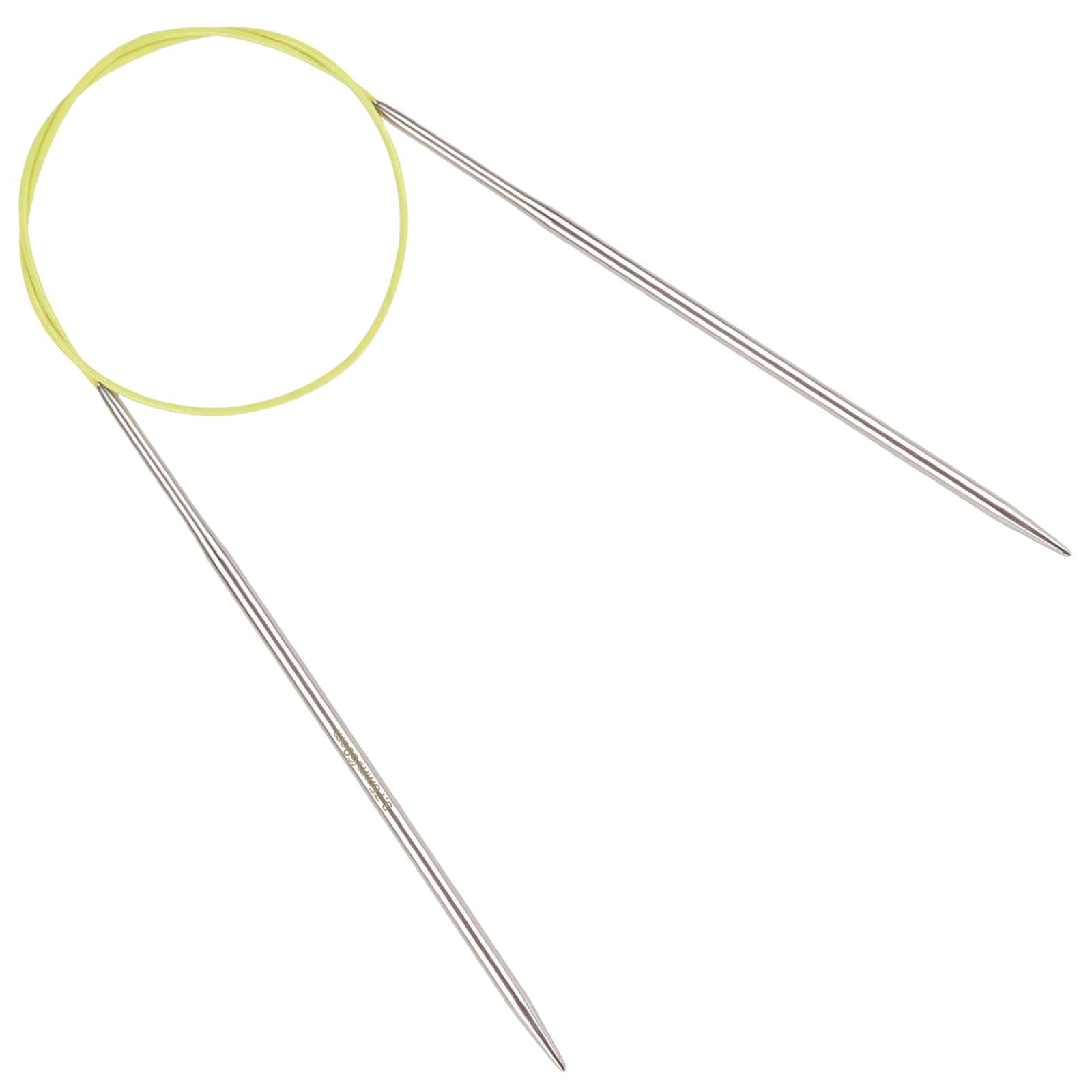 Reessy 3.75 mm Circular Knitting Needles 60 cm Long, Stainless Steel Round Knitting Needle with Flexible Cable