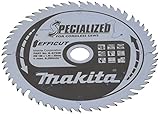 Makita B de 57336 Hoja de sierra Specialized, 56 dientes, 1 V, Plata, 165 x 20 mm