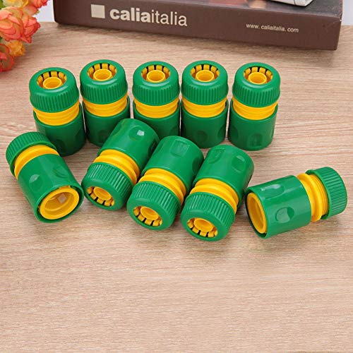 Garden Quick Connectors, 10Pcs 1/2" Garden Tap Water Hose Pipe Plastic Connectors Quick Release Connect Kit Irrigations Thread Joint System #TOP2