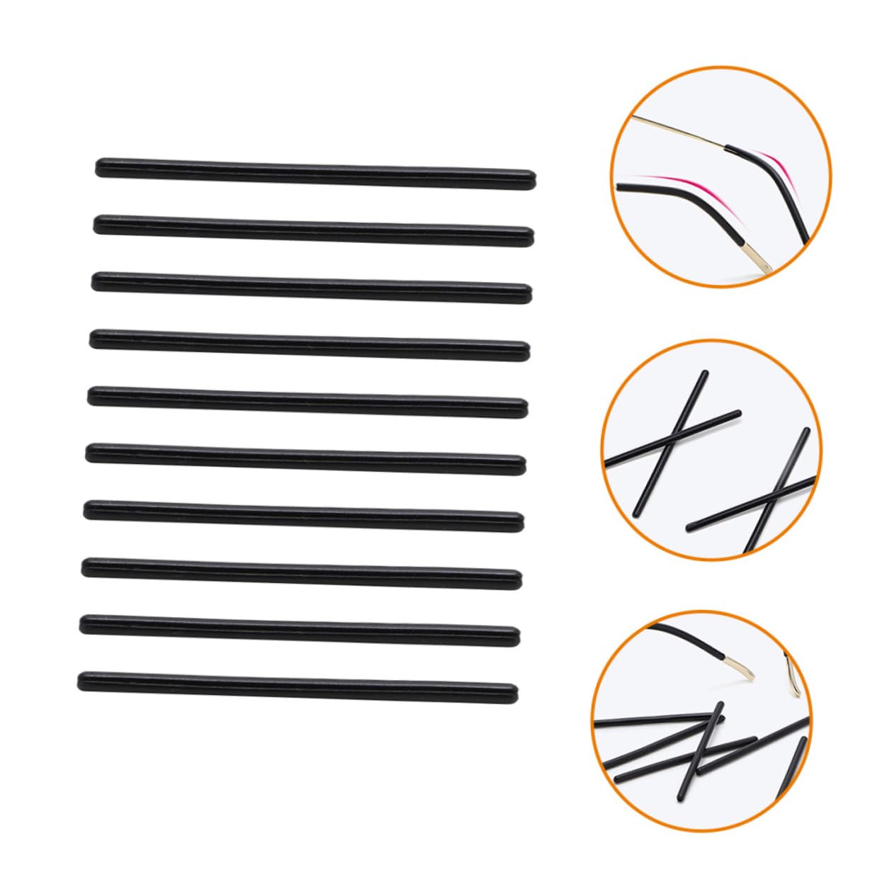 COLLBATH Glasses Hooks 5 Pairs of Glasses Leg Covers Soft Silicone for Sports and Daily Use Comfortable Design