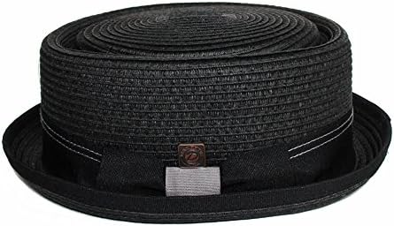 Miniatura 5 de DASMARCA Sombrero de cerdo retro de paja de papel de verano para hombre