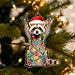 Funny Raccoon Gifts for Women Animal Lovers, Animal Gifts for Family, Friends, Coworker, Raccoon Ornament Christmas Decorations, Racoon Ornament, Christmas Ornaments for Tree