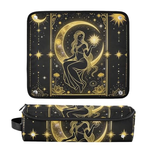 Bolsa de viaje para herramientas de cabello con tapete removible resistente al calor grande para planchas de pelo y rizadores miniatura 3