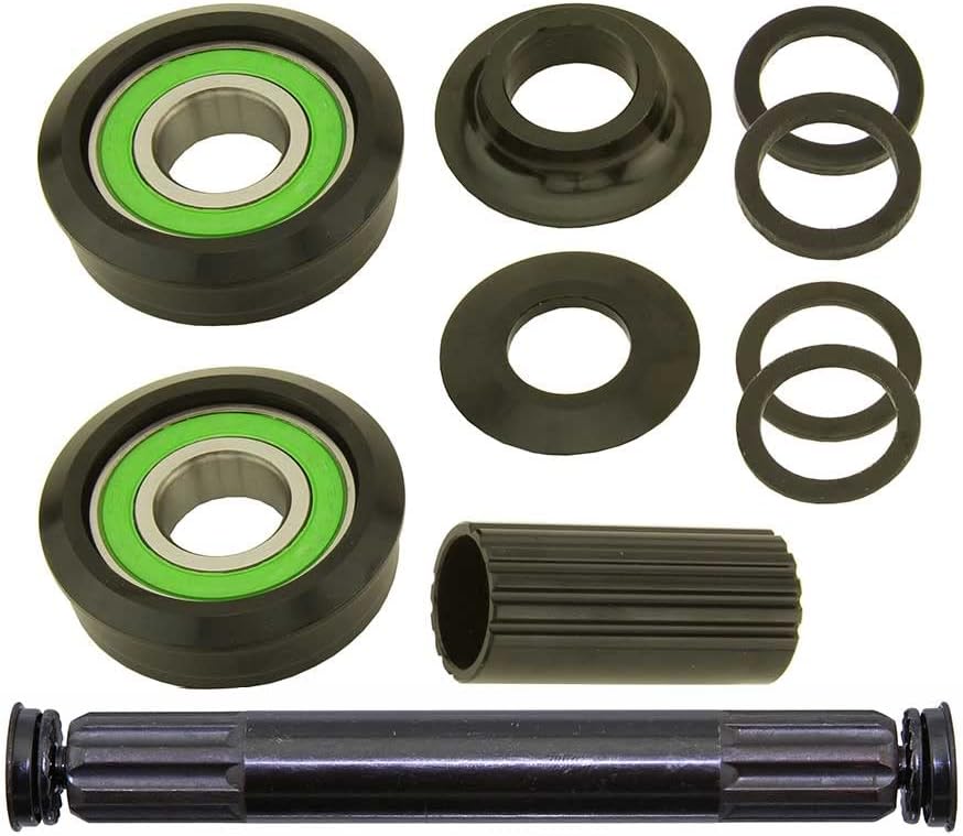 Lowrider Bike Axle Bottom Bracket Set American 21A 19mm Kit Black.