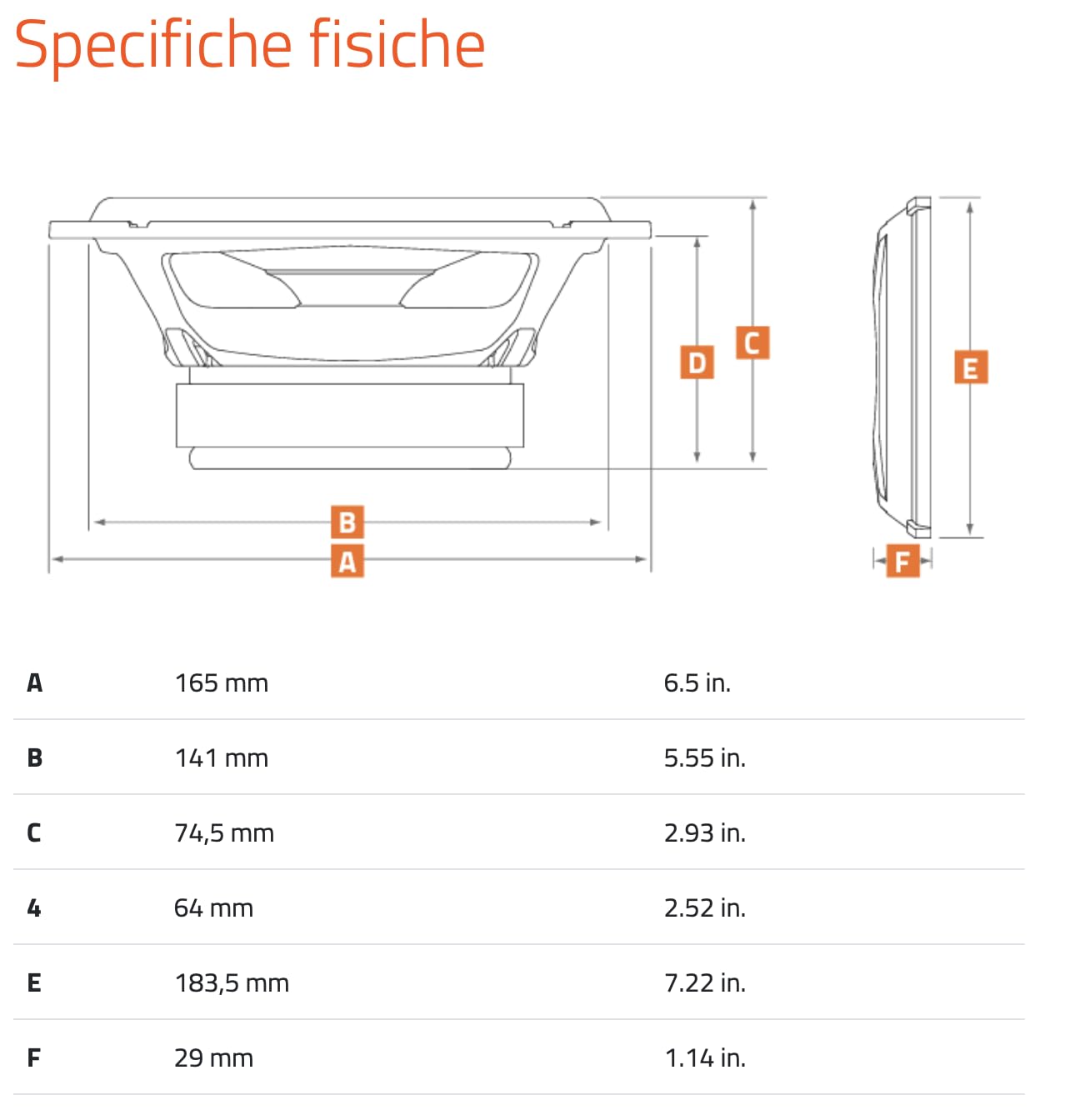 Hertz MP 165P.3 Paire de woofers 165 mm, 200 W | pulpe de cellulose avec fibres de coton, 6,5 pouces, 100 W RMS, 4 Ohm, bobine 25 mm, aimant ferrite, 94 dB, 45-4500 Hz