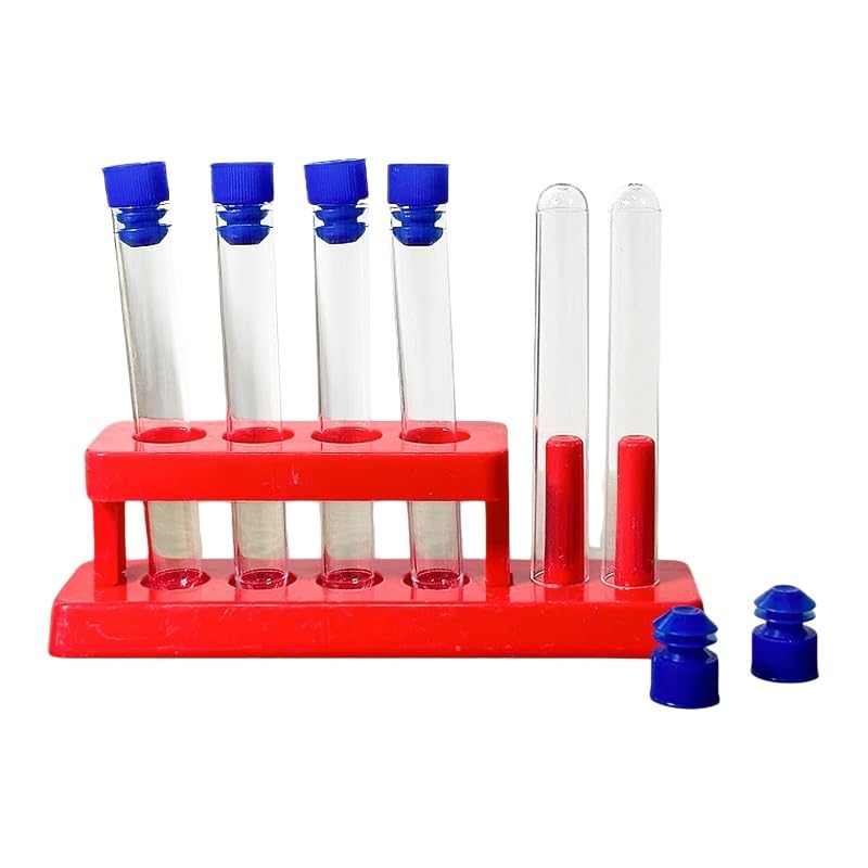 Science Experiment Supplies with Pipettes Measuring Cups Droppers Plastic Tubes Racks Funnels and Trays for Classroom (100mL Measuring Cups 10PCS)