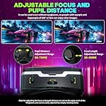 VR Headset with Bluetooth Controller - Universal 3D Virtual Reality Glasses Compatible for 4.7-7 inch iPhone Android Phones, Features Adjustable HD Lens & Heat Dissipation Design - Image 5