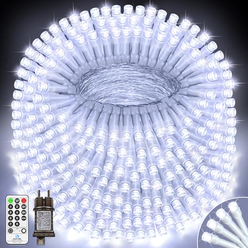 LYNNON 42m 1400 LED Lichterkette Außen Weiß