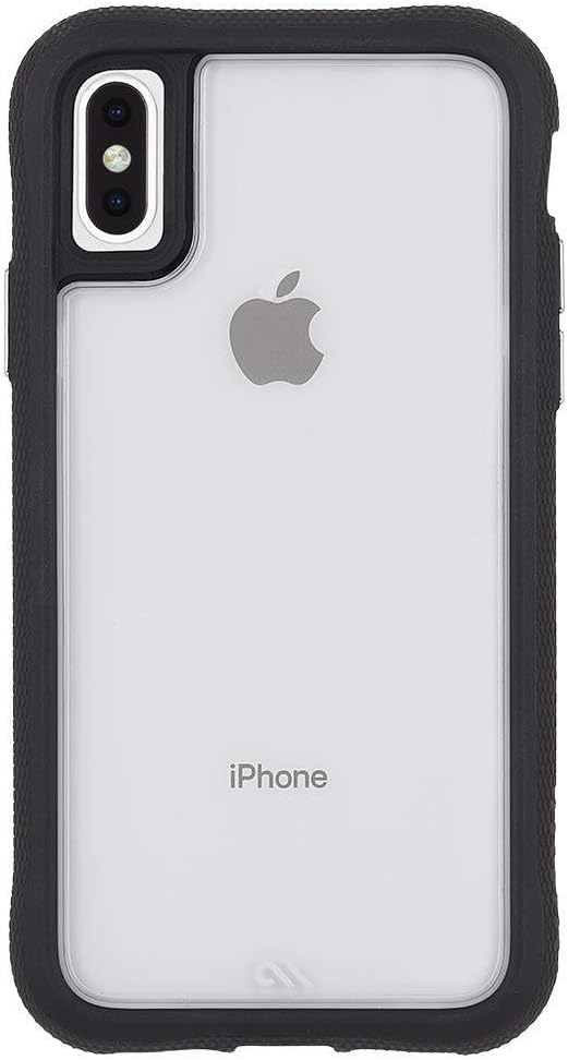 Case-Mate Case Mate Protection Collection Back Case for Apple iPhone XS Max - Clear & Black