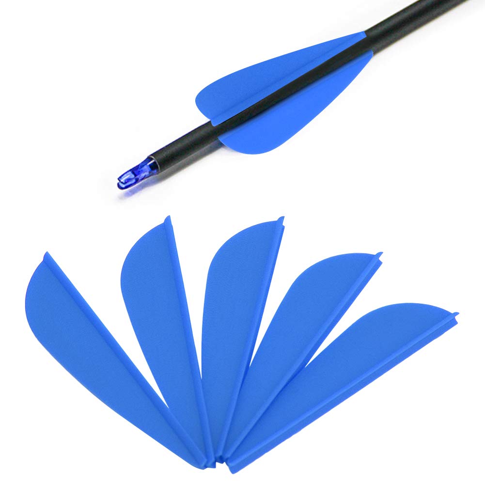 Changor Rubber Arrow Feather, Made of Rubber 50PCS Verdeplus Spot Hogg