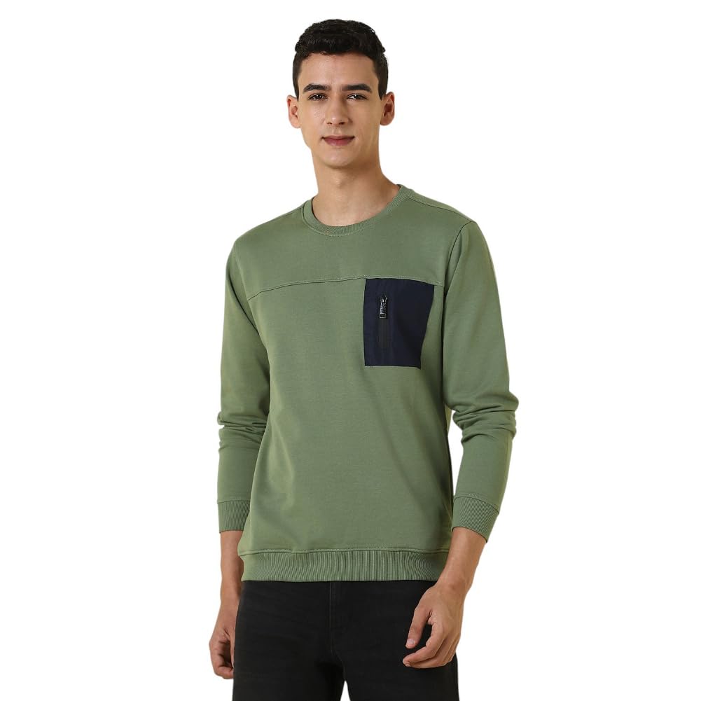 allen solly Mens Sweatshirt Olive-picture-36