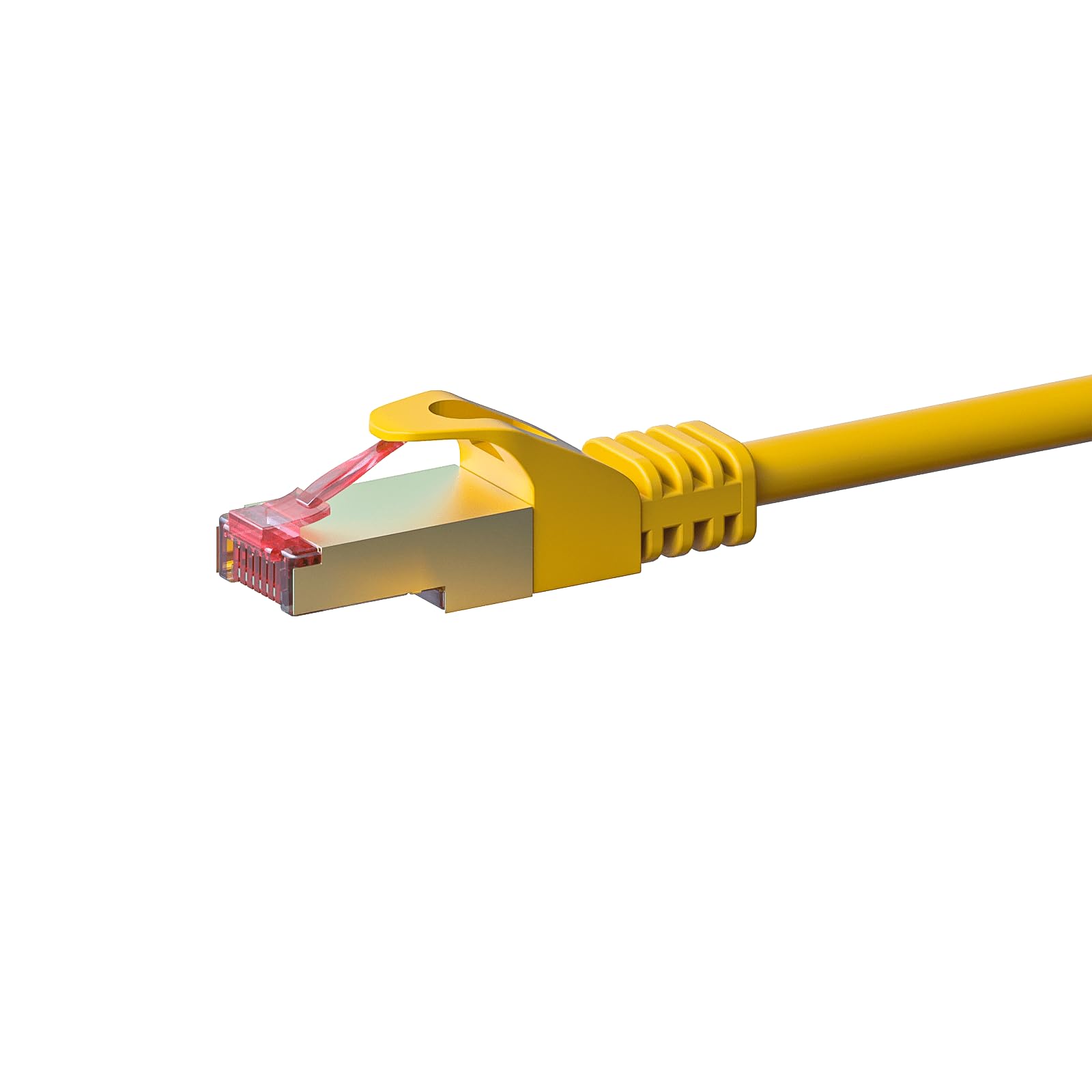 Danicom CAT 6 Netzwerkkabel LSOH - S/FTP - 1 Meter - Gelb, POE, Ethernet, LAN, Patchkabel, Datenkabel, RJ45 - für Serverschränke, Switches, Router, Modems!