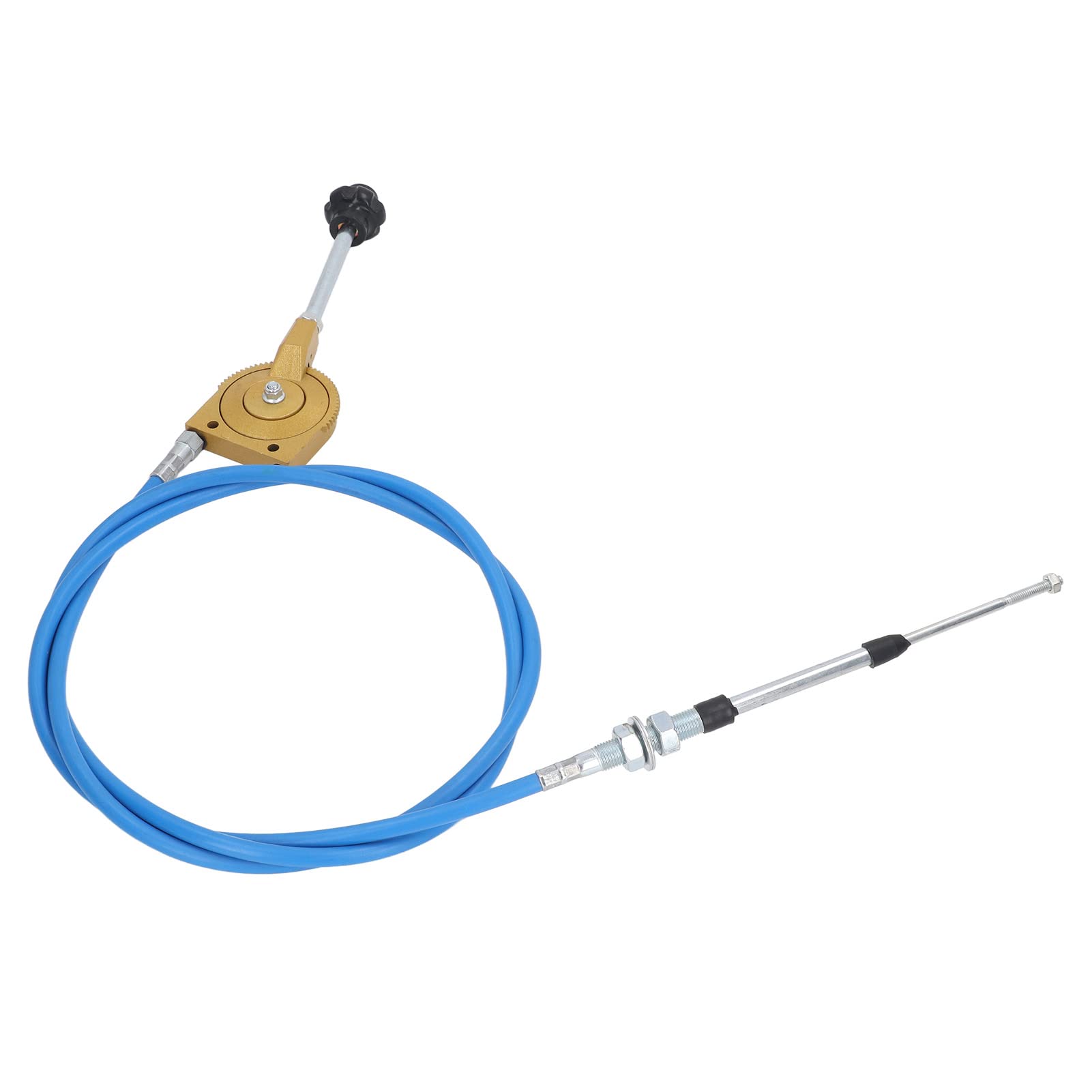 Cavo acceleratore Manuale con Giunto in Acciaio Inossidabile da 2,5 m, Linea di Controllo Pieghevole per Camion betoniere, Sostituzione acceleratore per Escavatore per Il