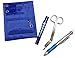 EMI Nurse Pocket Blue Organizer 4 Piece Kit - Pocket Organizer, Lister Bandage Scissor, Pupil Gauge penlight, and Chart Pen
