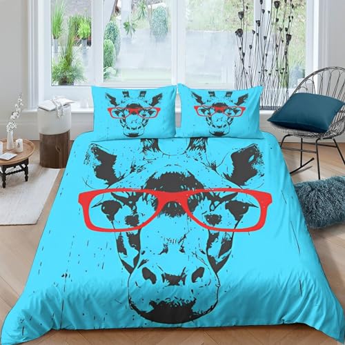 Housse de couette avec fermeture éclair pour lit double 200x200