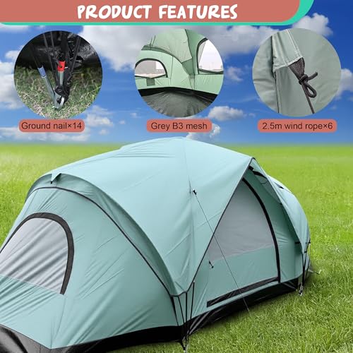 Carpa familiar grande para camping 5-6 personas miniatura 4