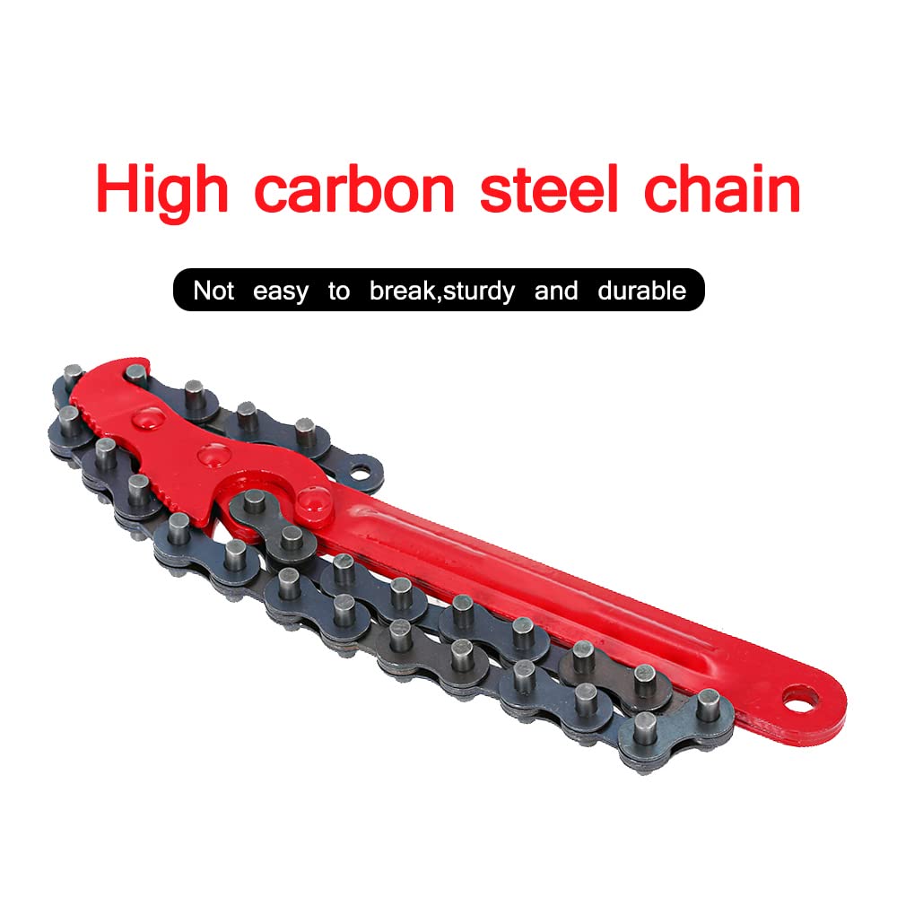 Llaves de Cadena de 9 Pulgadas, Llave de Cadena, Llave de Filtro de Aceite, Llave Ajustable, Llave Universal para reparación de automóviles