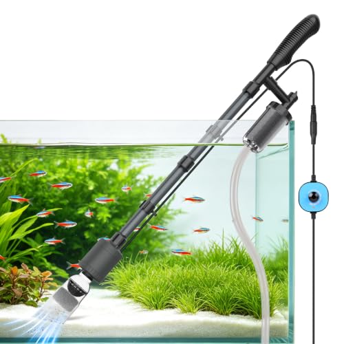 fishkeeper 6 in 1 Electric Aquarium Gravel Cleaner, Fish Tank Cleaner Kit