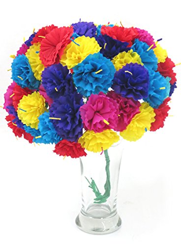 Leos Imports (TM Carnation Mexican Paper Flower Bouquet