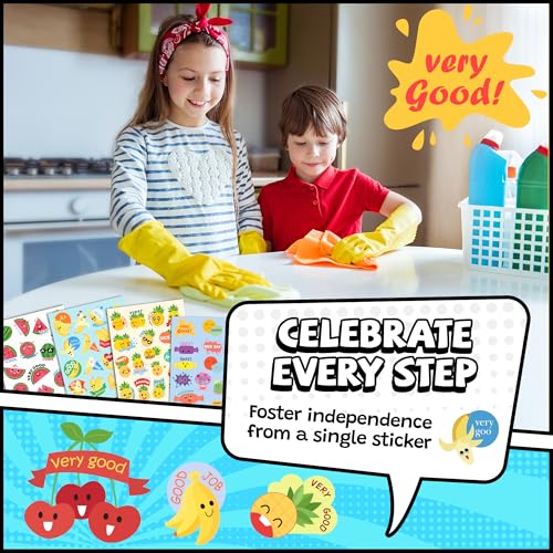 HORIECHALY Scratch and Sniff Smelly Stickers for Kid, 85 Sheets 17 Scents Large Pack, Scented Reward Stickers with Cute Pattern and Positive Word for Classroom, Teacher, Students
