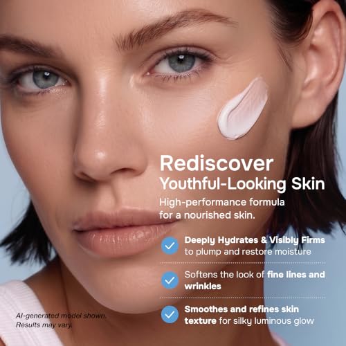 Anti-Aging Face Moisturizer with Retinol, Collagen & Hyaluronic Acid - Moisturizer Face Cream for Women & Men - Visibly Firming & Hydrating Neck Cream - Day & Night Skin Care - 1.7 fl oz - Image 3