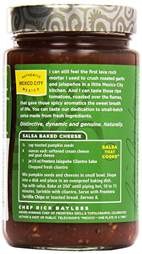 Frontera Gourmet Mexican Jalapeño Cilantro Salsa, Medium, 16 oz