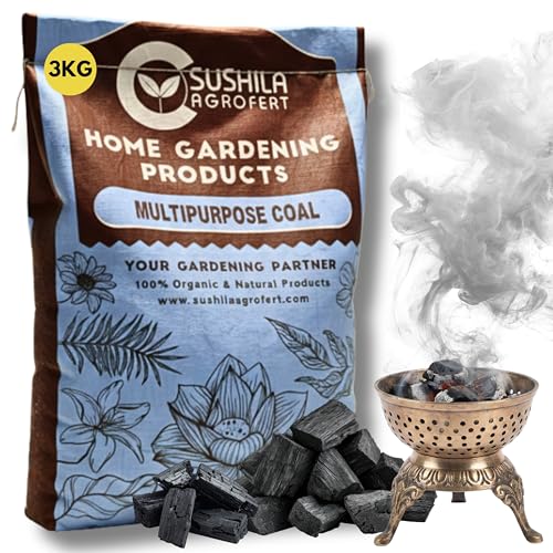 Image of Multipurpose Charcoal for Barbecue Grill, Pooja Havan, Dhoop, Gardening 3KG