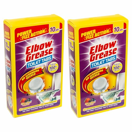 (Set of 2) All Purpose Toilet Cleaning Tablets – Powerful Odour Control & 100% Limescale Remover | Deep Cleaning for Toilet Bowl without Scrabbing | Berry Fresh Fragrance(Toilet Tabs)