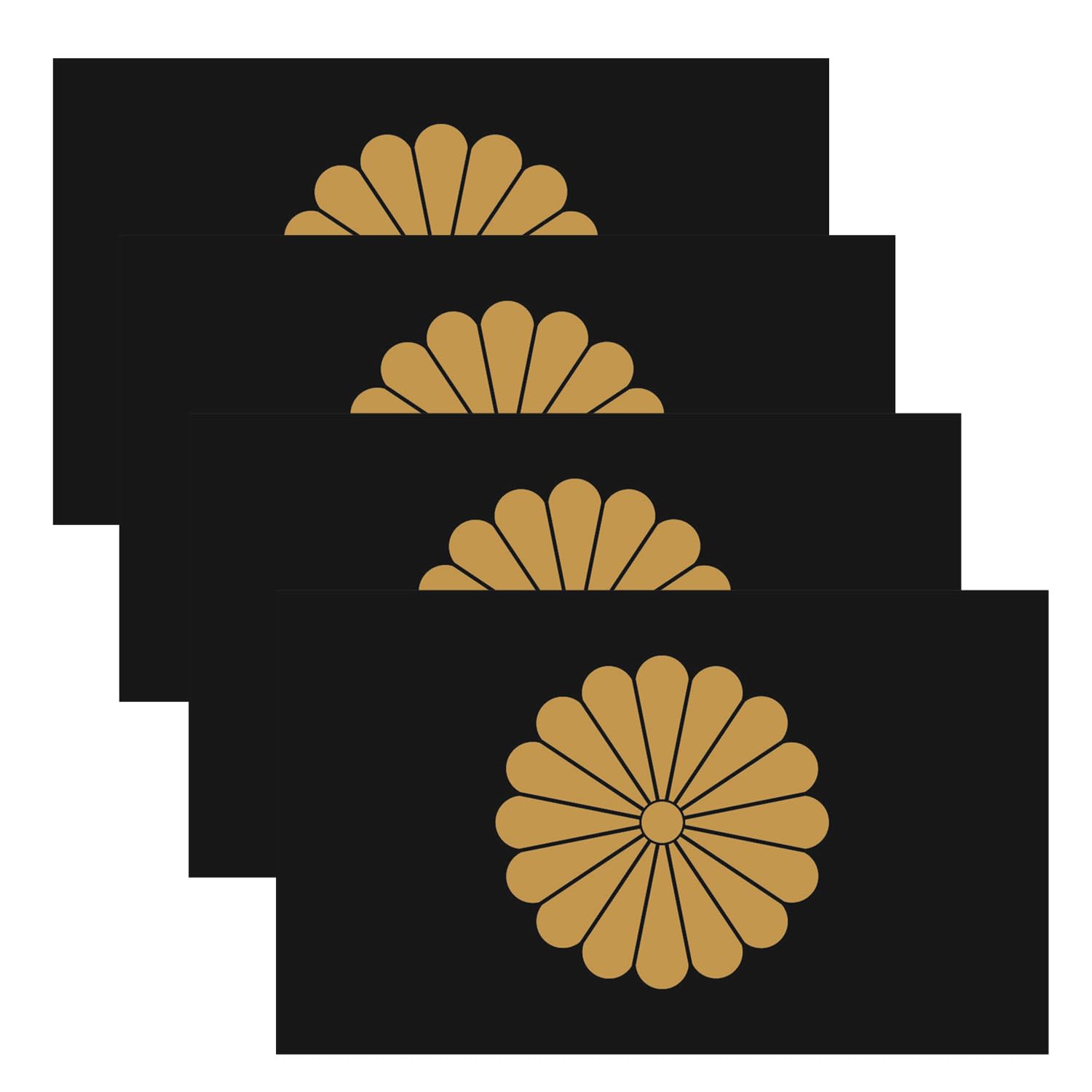 Amazon.co.jp: 国旗ステッカー 旭日旗 4枚セット 再帰反射機能 防水