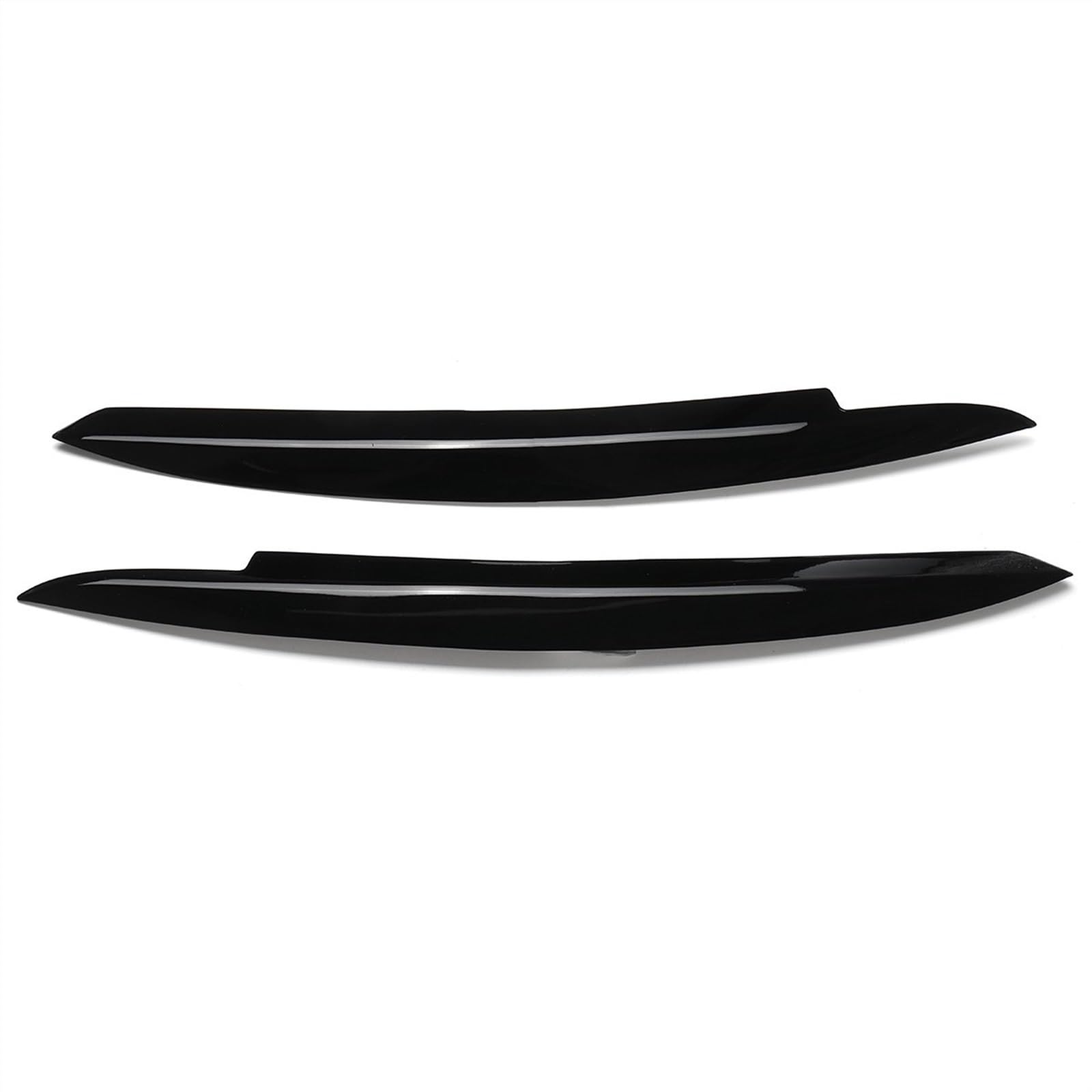 2PCS Car Eyelid Front Headlight Eyebrow Cover Eye Lid Trim Sticker for Golf 6 MK6 GTI GTR 2008 2009-2013(Glossy Black)