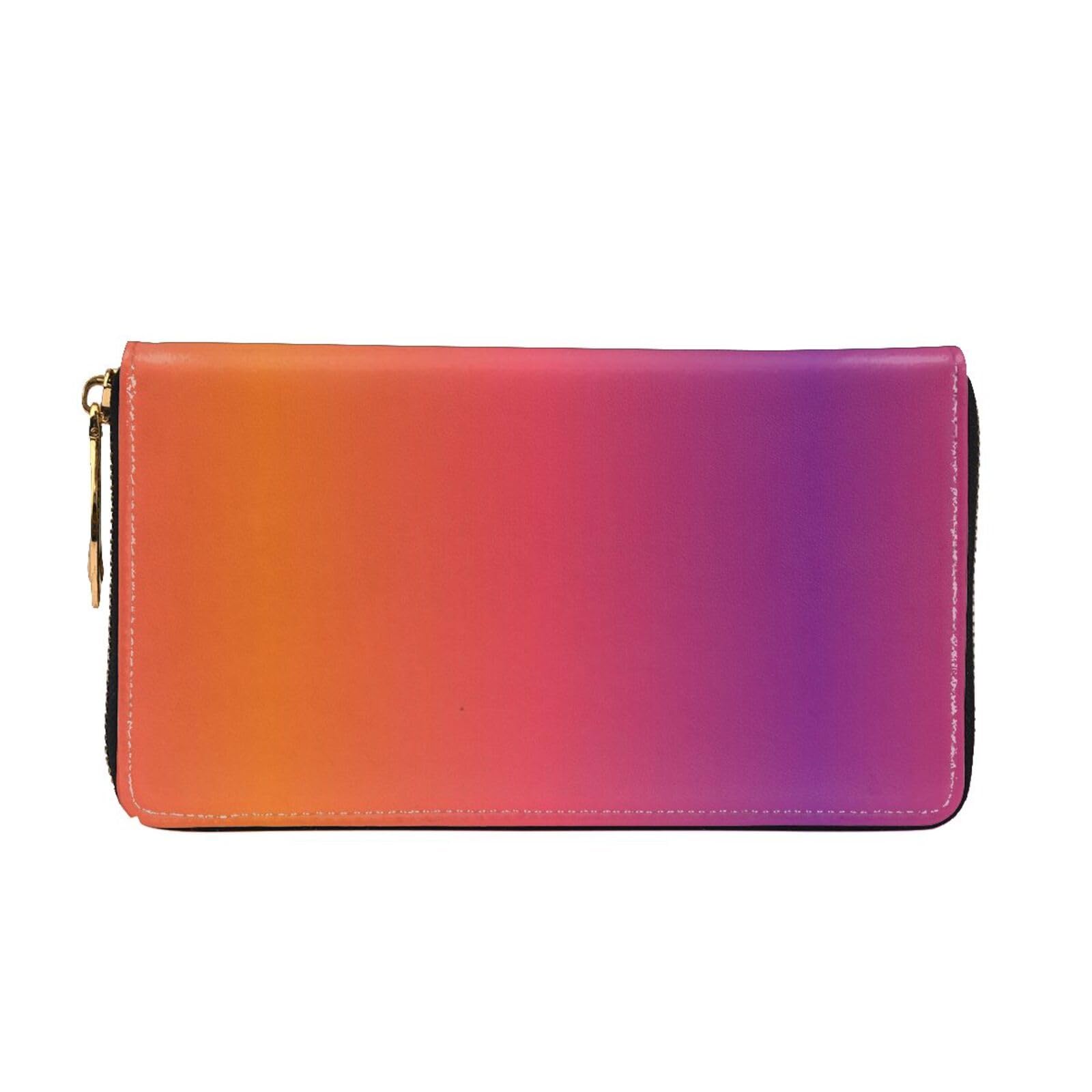 Cartera larga de piel con cremallera y patrón Roboflux, Cartera