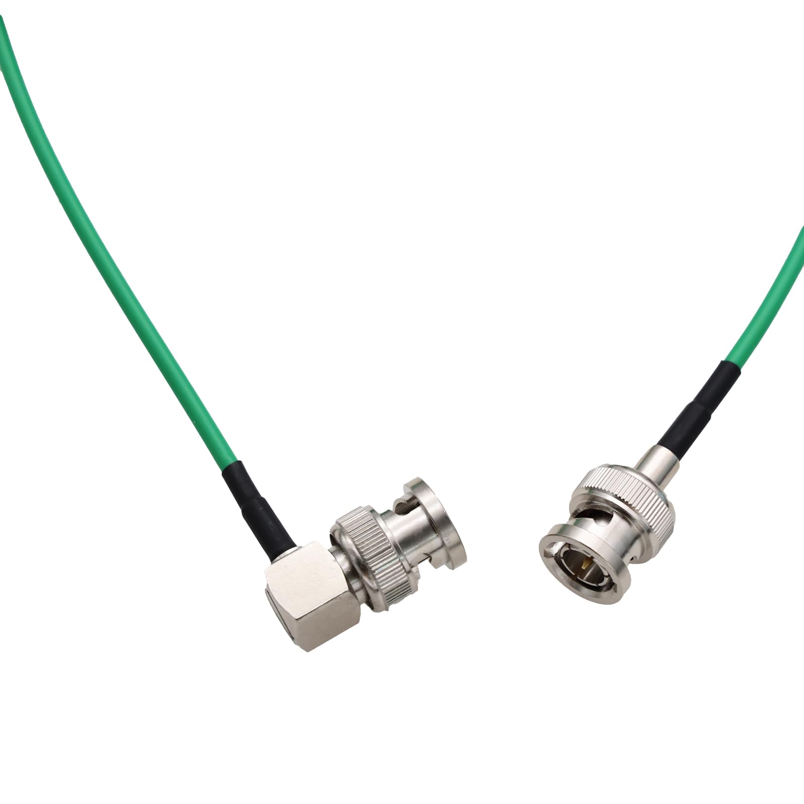 ZBLZGP 3G HD SDI Cable RG174 75Ohm BNC Male to BNC Male Extension Cable for CCTV DVR RF Camera Coax Cable (Straight to Right Angle