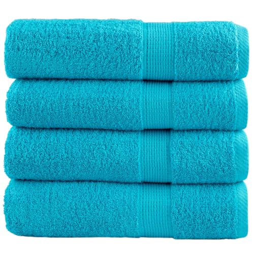 NQJIBUE Item-Premium Toallas de baño SOLUND 4 piezas 100 x 150 cm 600 g/m², ropa de cama y toallas
