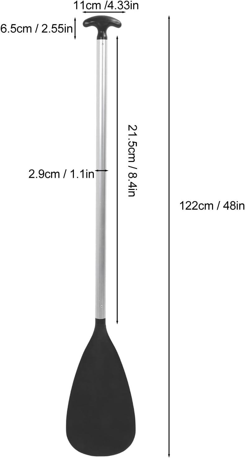 plplaaoo Kayak Paddle Ergonomic Grip Lightweight Aluminum Alloy One Piece Inflatable Boat Paddle for Rubber Boat Premium Materials Sturdy Rustproof Design for Kayaking Enthusiasts Adults