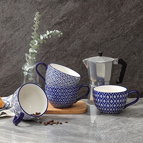 Selamica MS02 Coffee Mugs Set Of 4, 24 Oz Jumbo Soup Mugs thumb #2