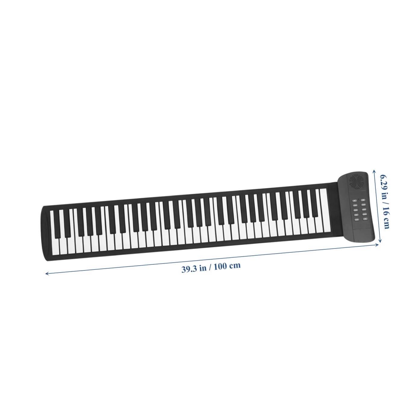 Didiseaon Pianoforte Elettronico Pieghevole Portatile 61 Tasti Altoparlante Integrato e Jack Cuffie, Tastiera Digitale Alimentazione a Batteria 1000 Mah Per Studio e Musica Ovunque