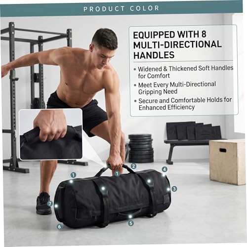 Sacos de arena Power Bag con 8 asas suaves y carga ajustable de 20 kg 4