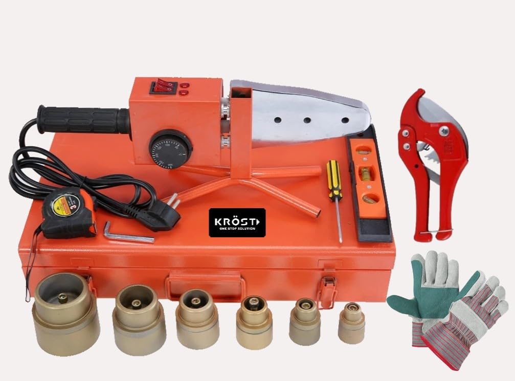 KROST 1500W Portable Welding Machine/PPR Welding Machine,Quality and Enviroment-friendly PE/PPR/PVC/PP Pipe Fittings Socket Fusion Machine Fusion Connector Positioner, Pipe Fusion Welder(20-63mm) (B07L71MTBG) Amazon Price History, Amazon Price Tracker