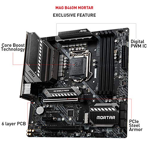 Build My PC, PC Builder, MSI B460M Mortar