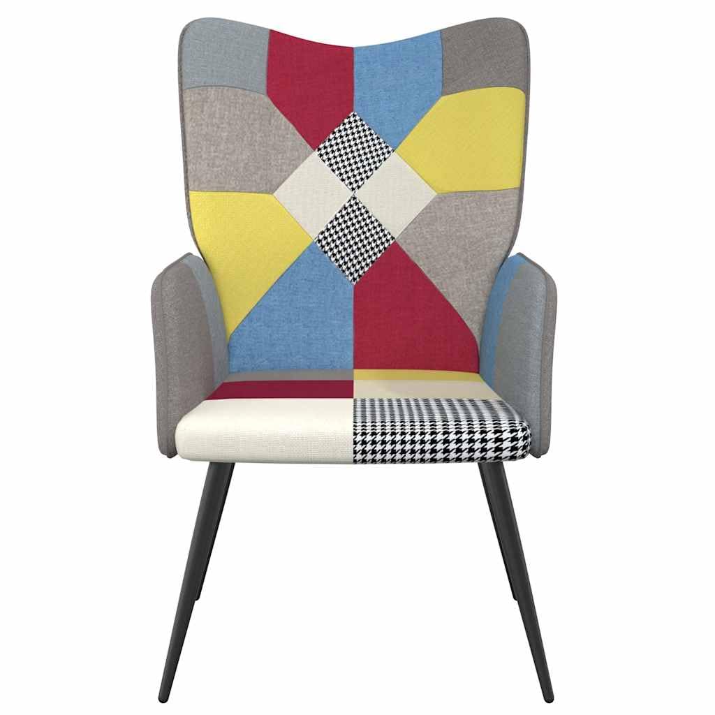 vidaXL Poltrona Relax in Tessuto Patchwork