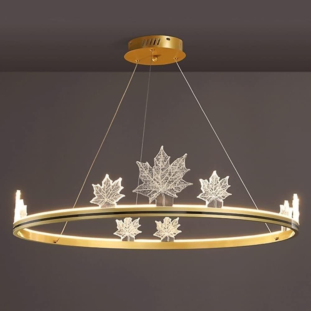 Lustre salon moderne à LED variable en acrylique avec télécommande - 7