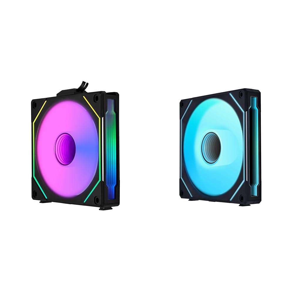 Lian Li SL Infinity 120 &amp; 140 Black Reverse Blade Fans Single Pack Without Controller (RSLIN120-1B, 14RSLIN1B)