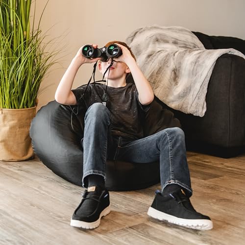 image for Big Joe Classic Bean Bag Chair, Black Smartmax, Durable Polyester Nylo