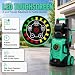 2026New Pressure Washer w/8 Level Touch Screen 200bar, 500l/h Jet Washer w/Foam Cannon and 6-in-1 Spray Nozzles, 90CM Tall, Coverage: max. 60㎡/h, Power Washers for Patio/Car/Home Cleaning