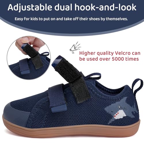Watelves Toddler Little Kids Wide Barefoot Shoes The First Walking Shoes Girls Boys Breathable Zero Drop Minimalist Sneakers With Wide Toe Box Natural To Grow thumb #1